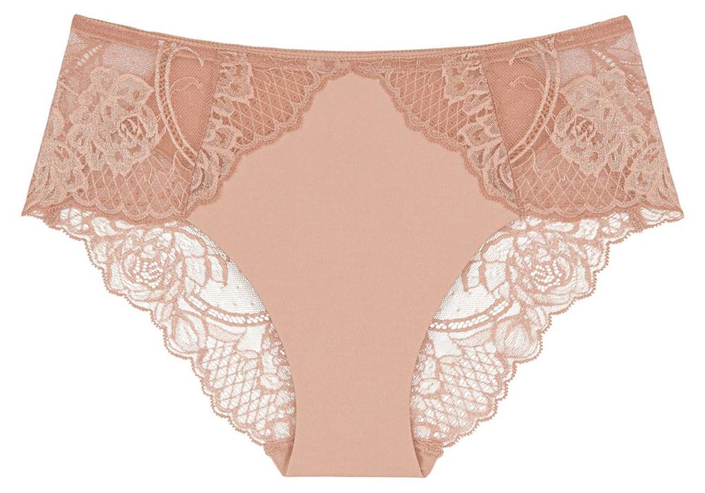 Triumph Damen Maxislip Wild Peony Florale - PINK PEARL - Größe 48
