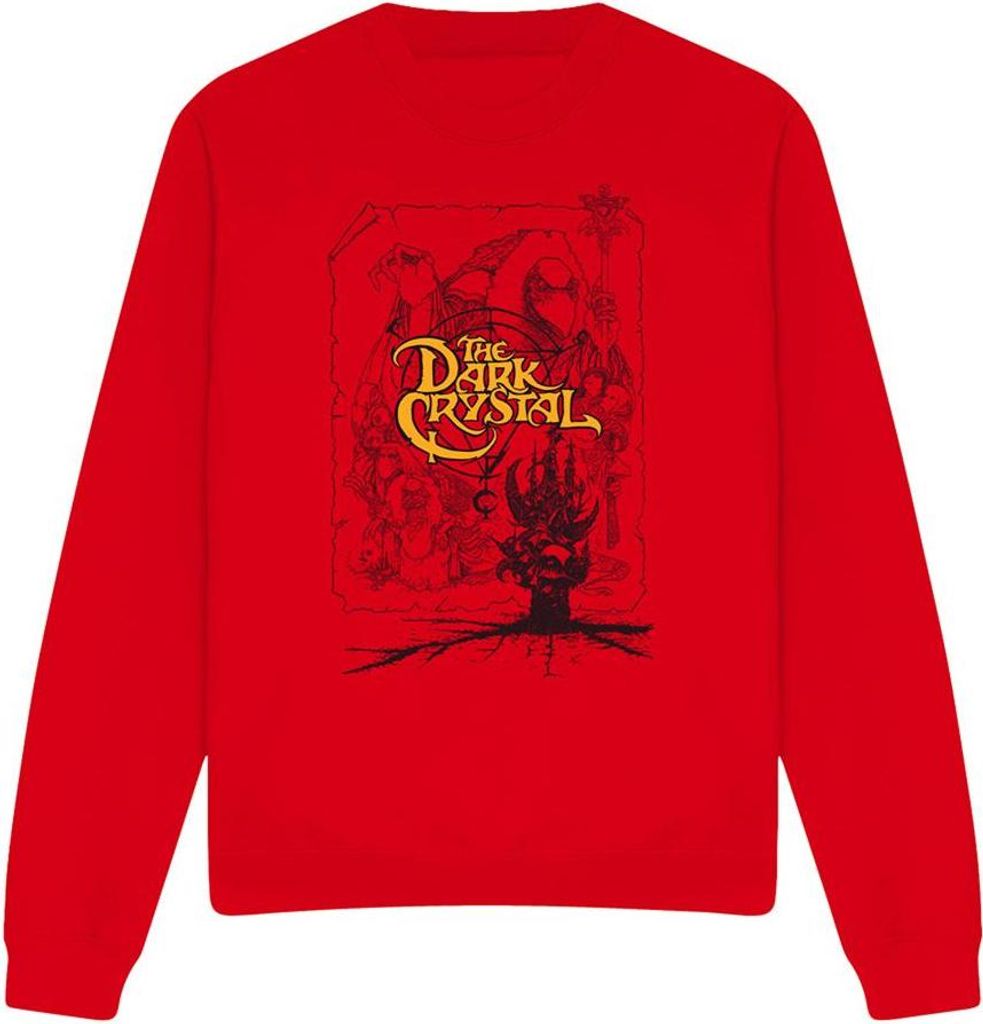 Dark Crystal - Sweatshirt für Herren/Damen Uni TV22032 (S) (Rot)