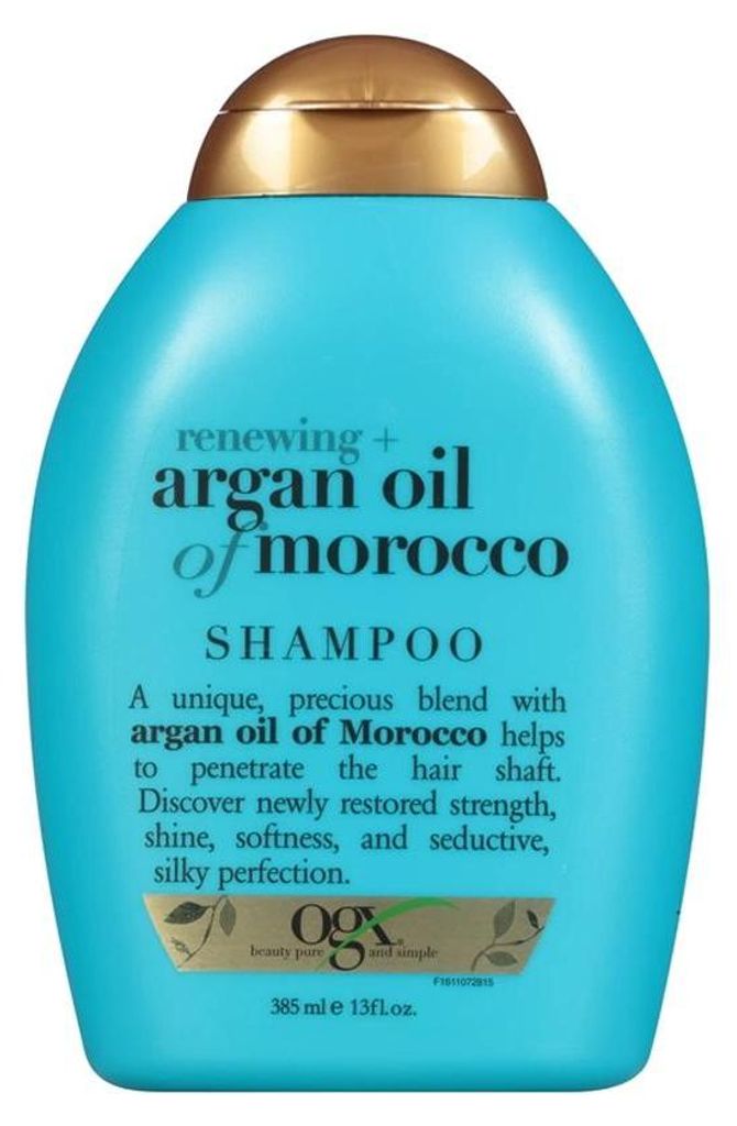 OGX Argan Oil of Morocco Shampoo, 385 ml, Shampoo, Nicht-professionell, Frauen, beschädigtes Haar, trockenes Haar, Alle Farben