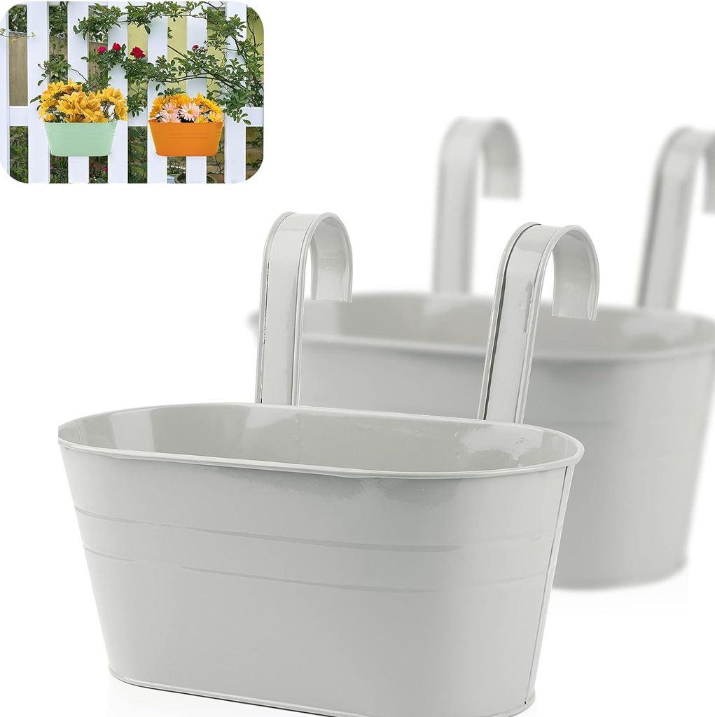 2 Stück Blumentopf Hängend, Blumentöpfe zum Aufhängen mit Produktbild 
