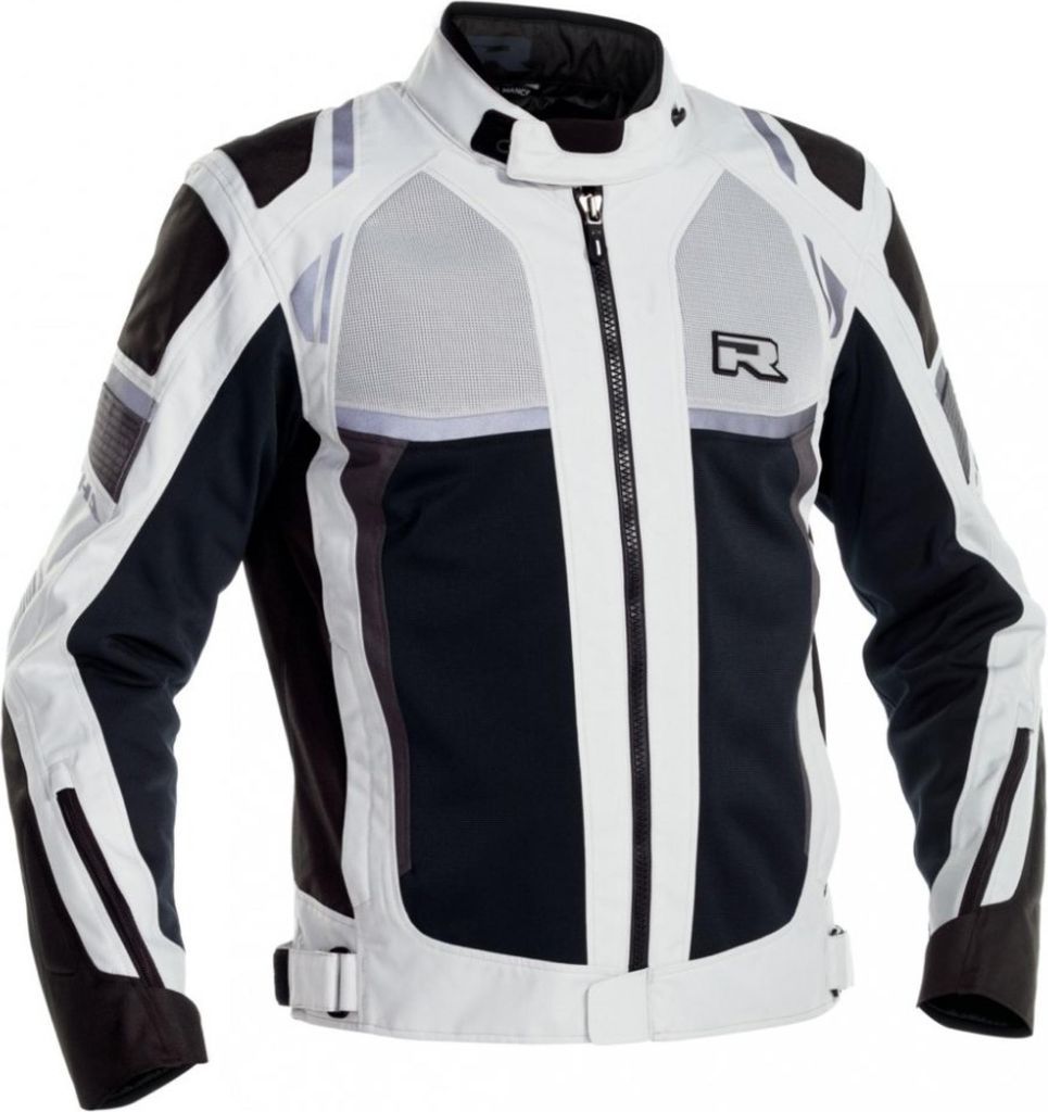 Richa Airstorm wasserdichte Motorrad Textiljacke, hellgrau/schwarz, M