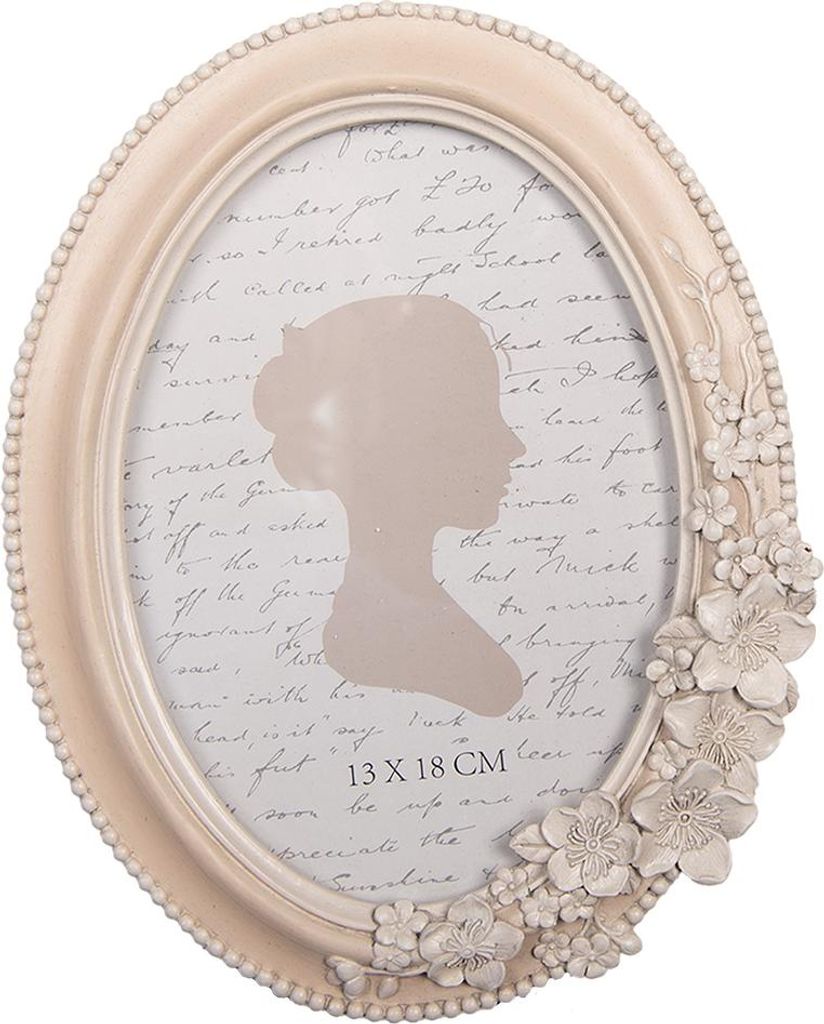 Clayre & Eef rám na obrázky 13x18 cm béžový plastový Obrázek produktu 