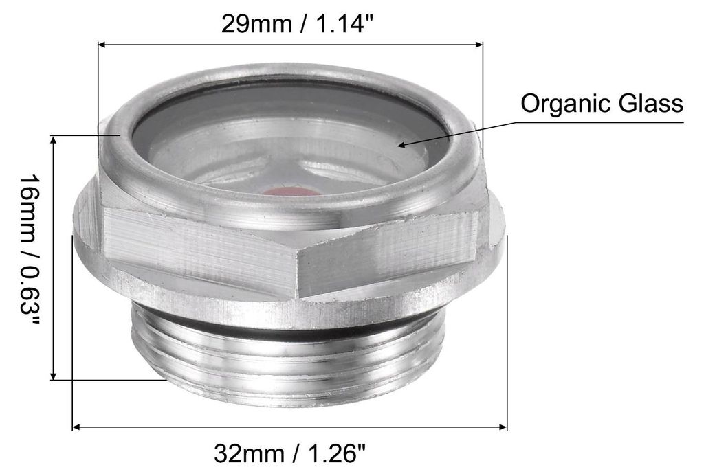 Luftkompressor ?lstandanzeige Schauglas M24x1.5mm Flš¹ssigkeitsanzeiger Fenster