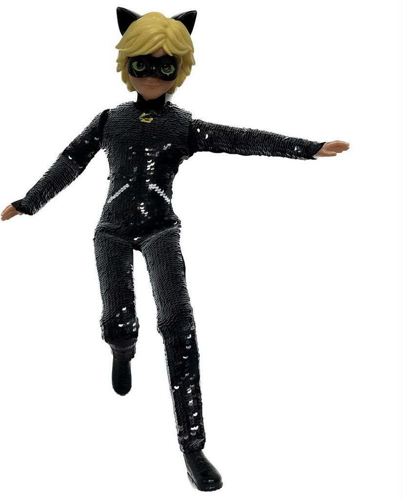 Bandai Miraculous Sequin Fashion Flip Adrien To Cat Noir Immagine del prodotto 