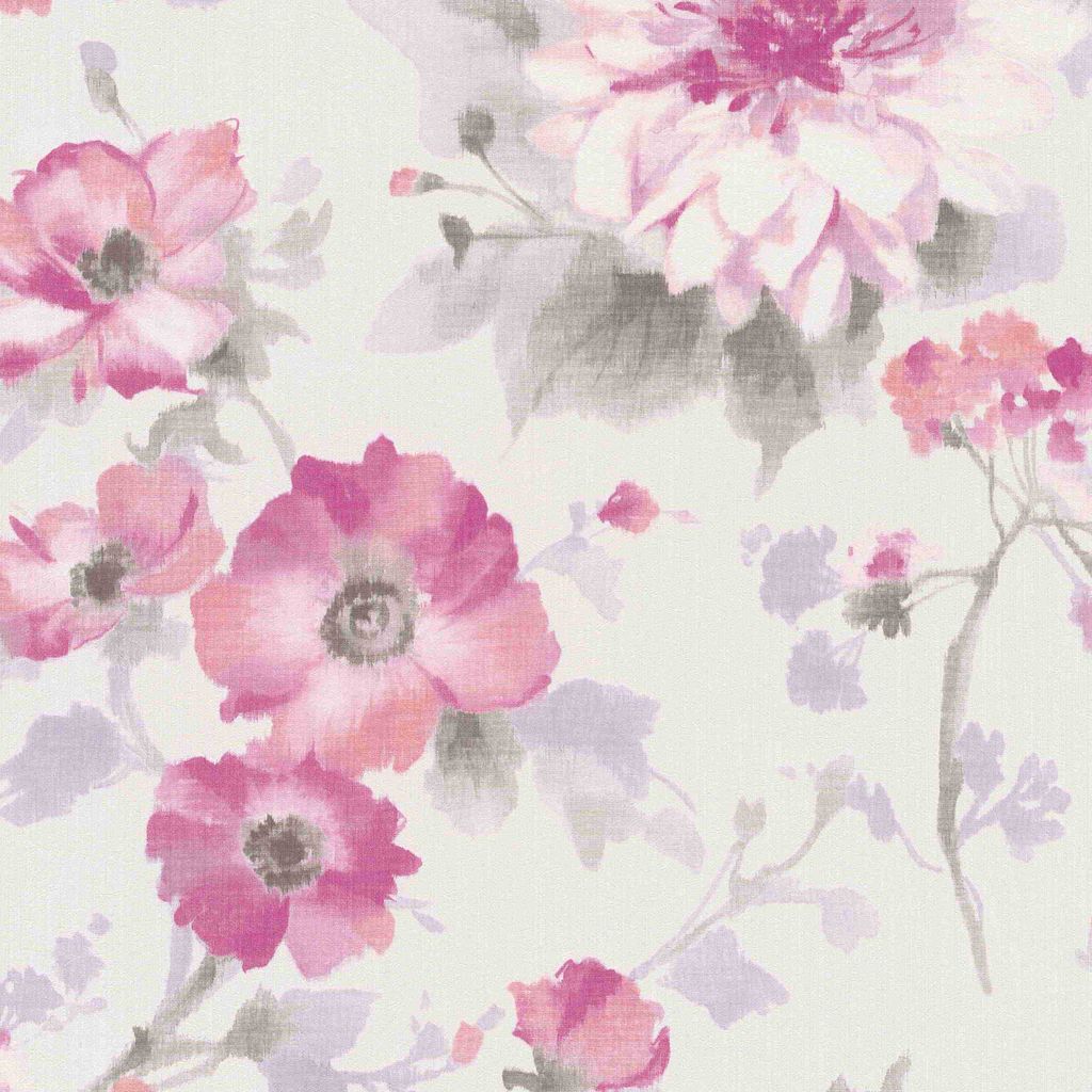 Vliestapete 10051-05 Tapete Blumen Floral 0.53 x 10.05 m Erismann GMK - Fashion For Walls Rosa