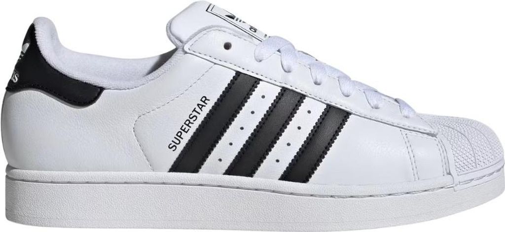 Kaufen Sie den Adidas Superstar II Cloud White bei Kicksshop. Klassischer weißer Herrensneaker mit ikonischer Shell-Toe-Kappe und zeitlosem Design.