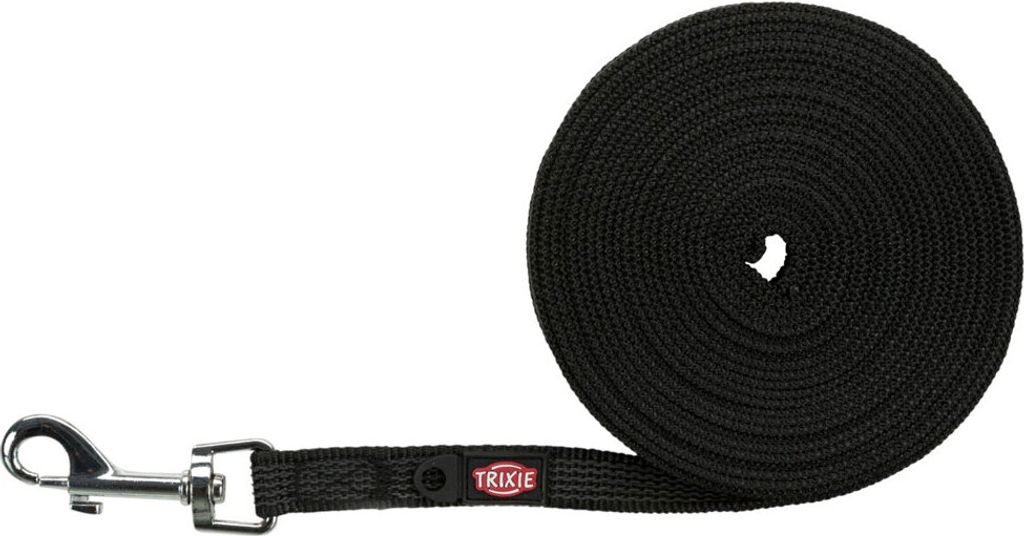 Trixie Schleppleine, gummiert - schwarz - 5 m/15 mm Produktbild 