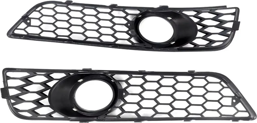 Grilles de Phares Anti-brouillard Zyrell pour Audi A3 8P 2009-2012 Noir
