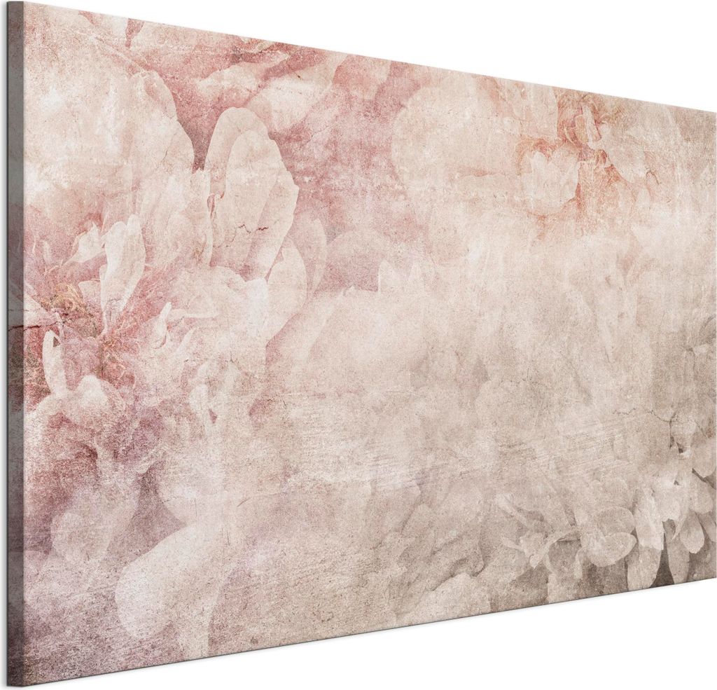 LUMASOUL Leinwand Bilder, Leinwandbild Geblümt Motiv, Wandbilder Holzrahmen und Webstuhl Wohnzimmer und Schlafzimmer, Bilder 90x60 cm Glamour