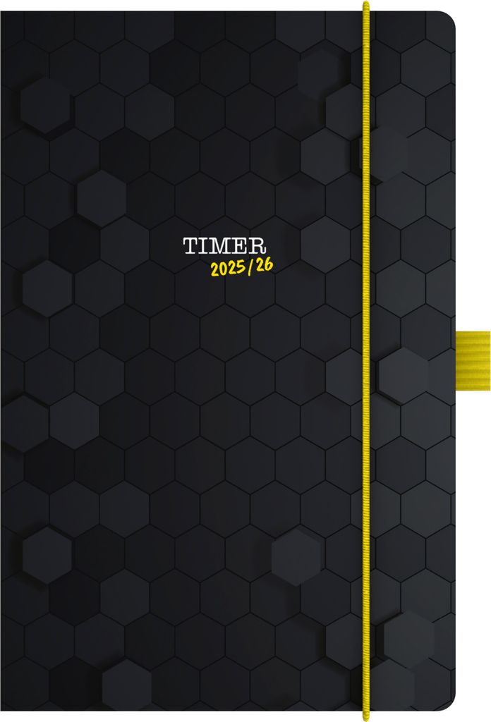 Alpha Edition - Schülerkalender Classic Schwarz 2026 - Schulplaner DIN A5 (ca. 13×20 cm) mit Hardcover, Magnetverschluss & Wochenübersicht, robu...
