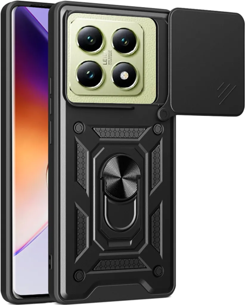 Techsuit Camshield Xiaomi 14T Cover Nera - Protezione Fotocamera Top