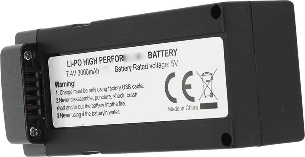 Batterie pour LYERC L600 7.4V 3000mAh pour Voler plus Longtemps sans Risque - 4