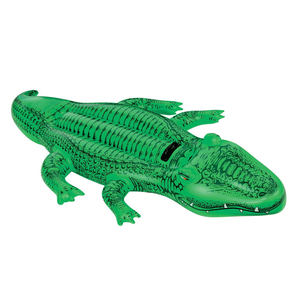 INTEX Reittier Aligator Luftmatratze aufblasbar 170 x 86cm grün Badetier 