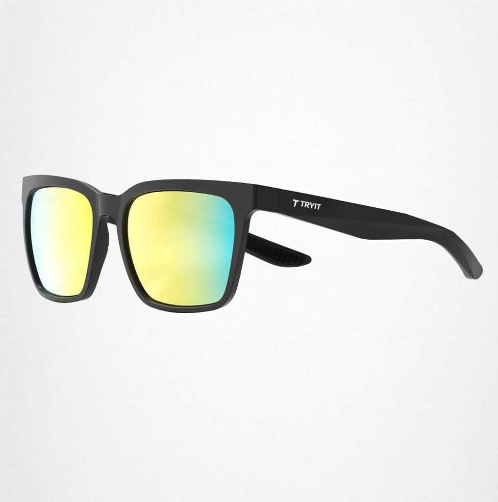 TRYIT Sonnenbrille | Schwarz | Polarisierte Freizeit-Brille Produktbild 