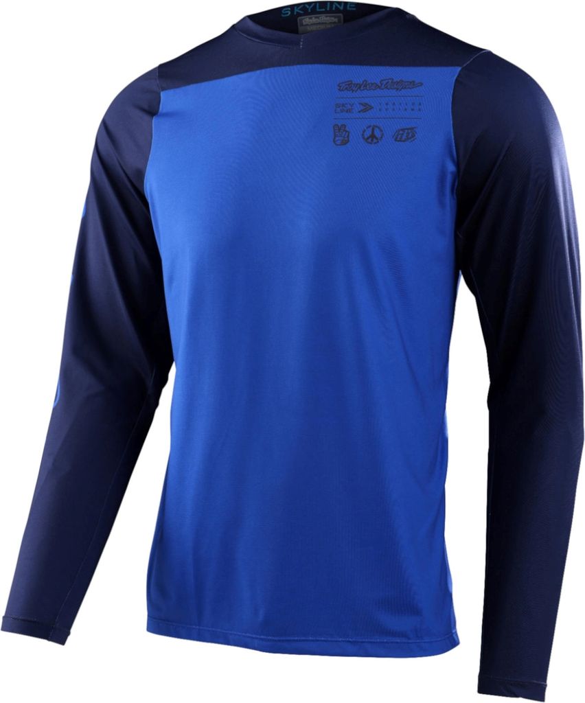 Troy Lee Designs Herren Jersey Skyline Mono , True Blue - Blau, XXL