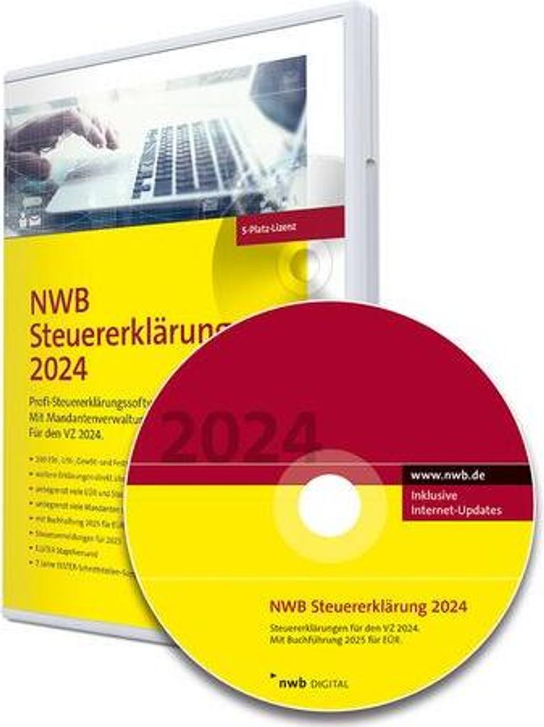 NWB Steuererklärung 2024 - 5-Platz-Lizenz