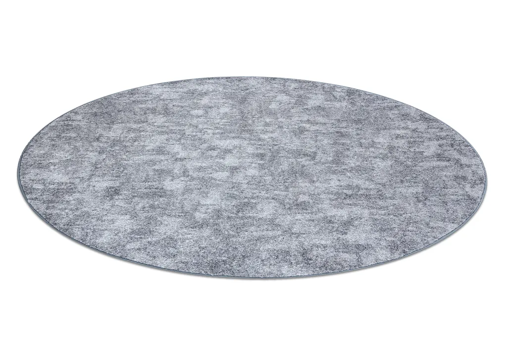 Tapis de salon rond gris 170 cm POZZOLANA - Revêtement de sol design