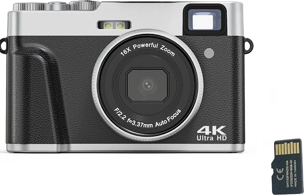 Macchina Fotografica 4K INF 48MP Vlogging - Fotocamera da Viaggio Compatta