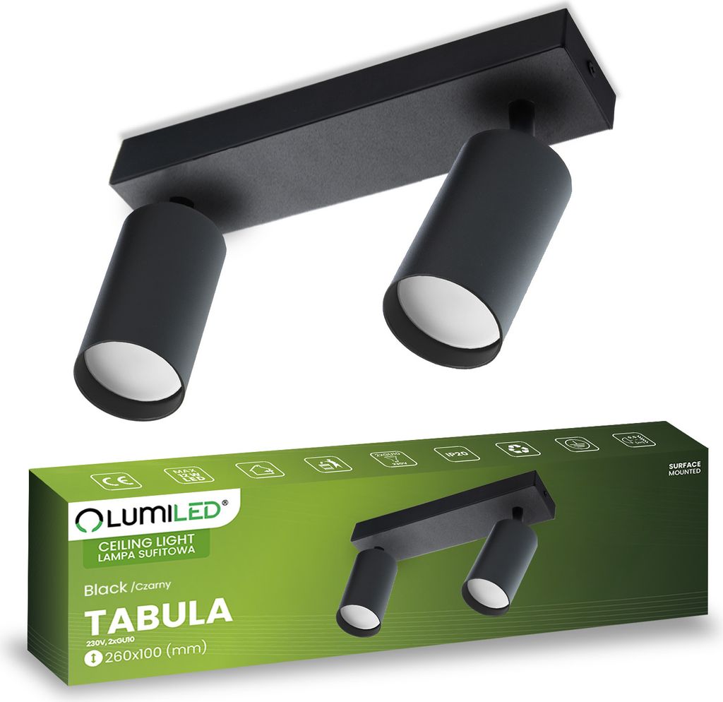 LUMILED stropní svítidlo stropní bodové GU10 zásuvka Obrázek produktu 