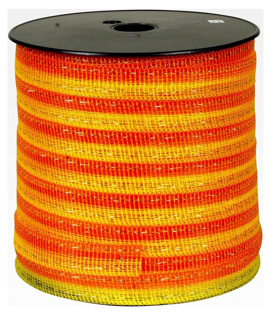 Weidezaunband, 200 m lang, 20 mm breit, Breitband Litze, für kurze Zäune, 90 kg Bruchlast