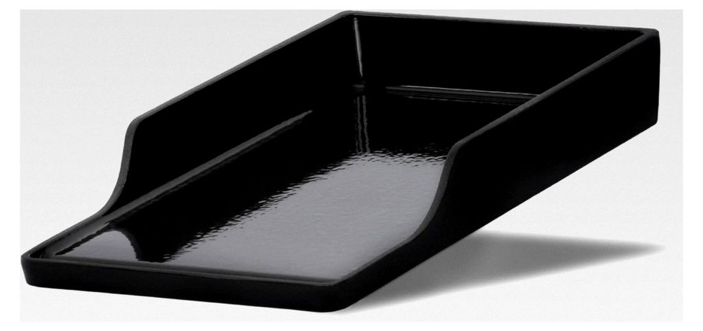 Emaillierte Gusseisen-Grillplatte | 25,5 x 42,5 cm | Rechteckig, Universal und Massiv | Grillblech für Holzkohle und Gas, Grillzubehör, Grillpfan...
