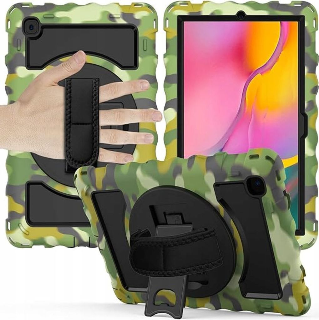 Tasche für Samsung Tab 10.4" mit Ständer und Halterung Robustes Moro-Motiv