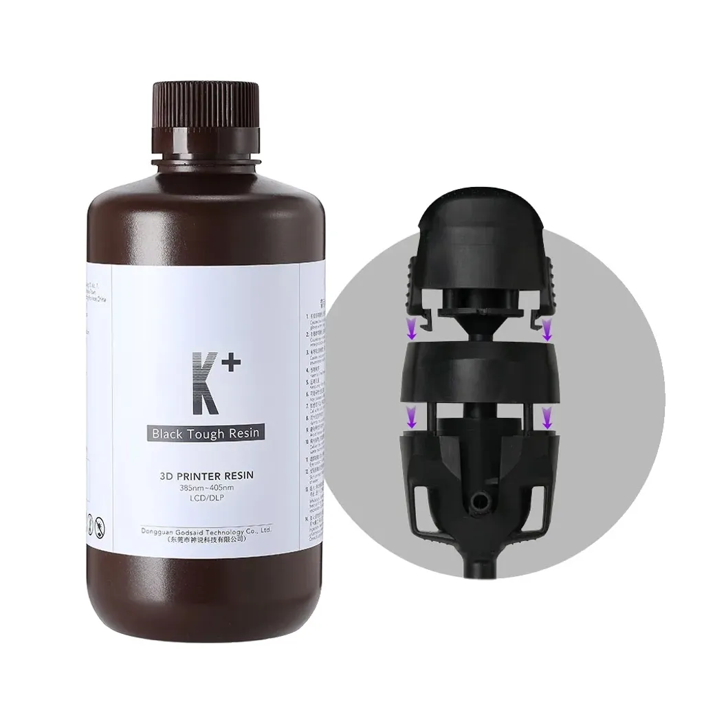 Résine liquide photopolymère 405nm haute définition K Plus - 1kg net