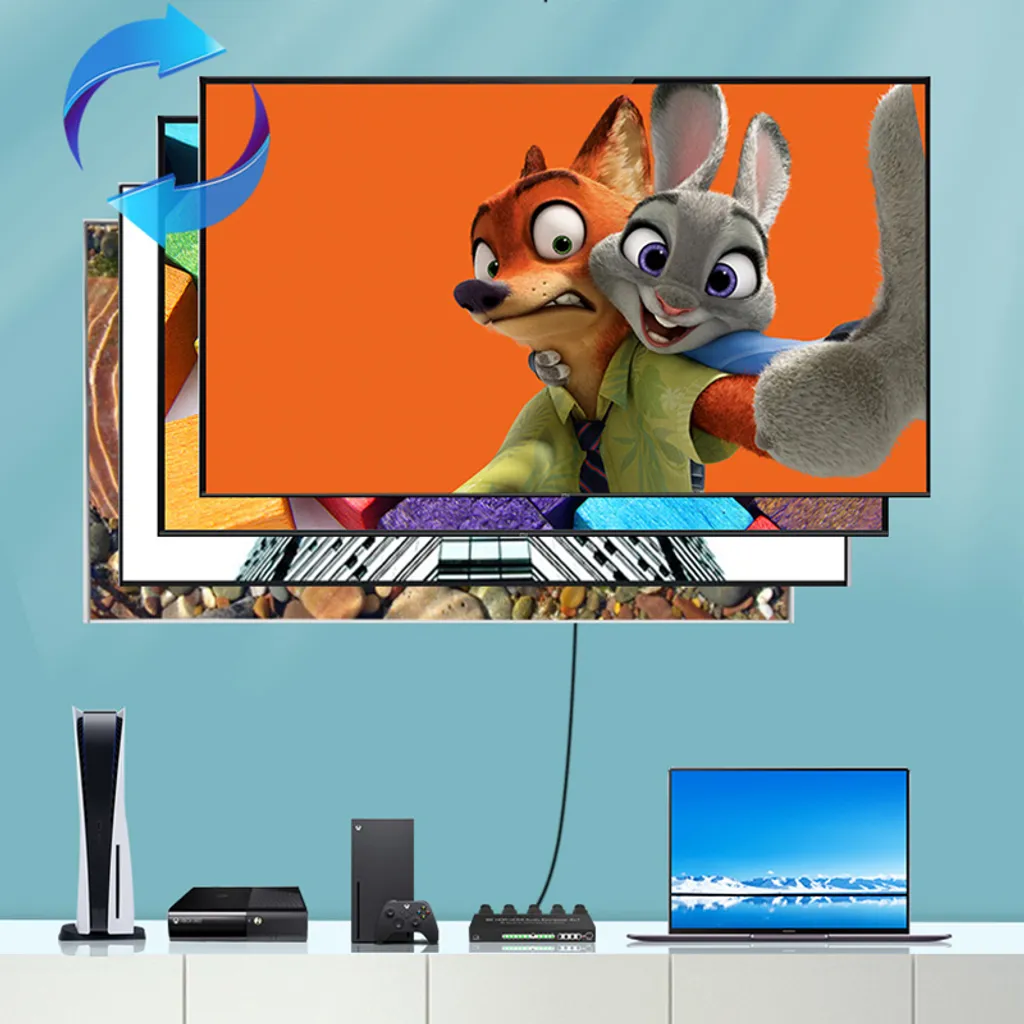 Solution Audio HDMI 4K : Extraire le Son vers Ampli avec Télécommande IR - 4