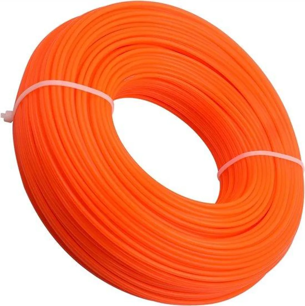 Fil de nylon robuste 2.4 mm x 100 m - Haute résistance pour coupe de jardin