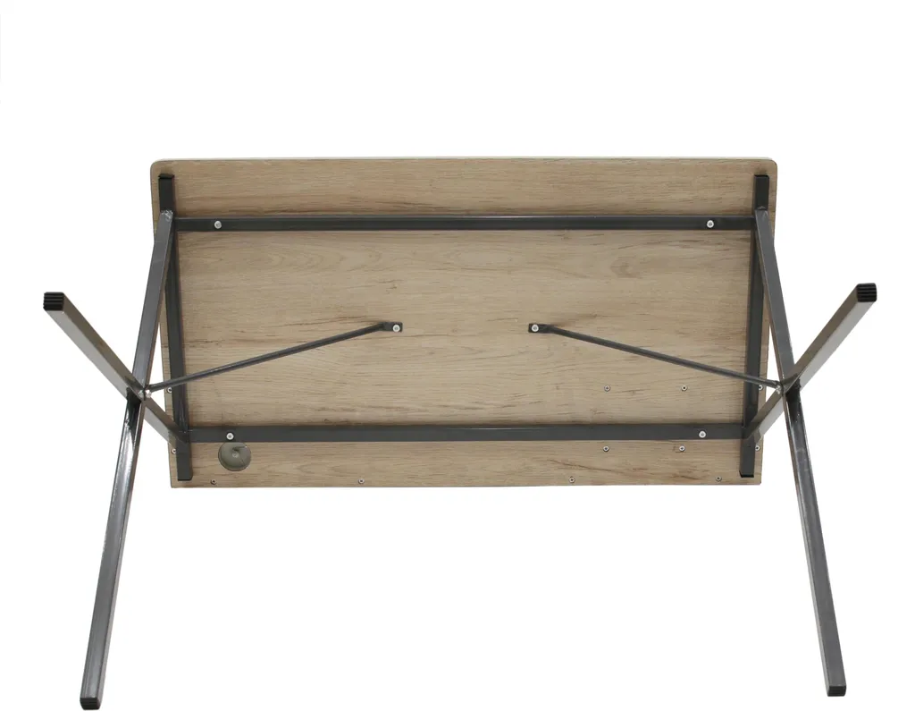 Bureau Brice noir anti-rayures table stable pour ranger vos dossiers - 6