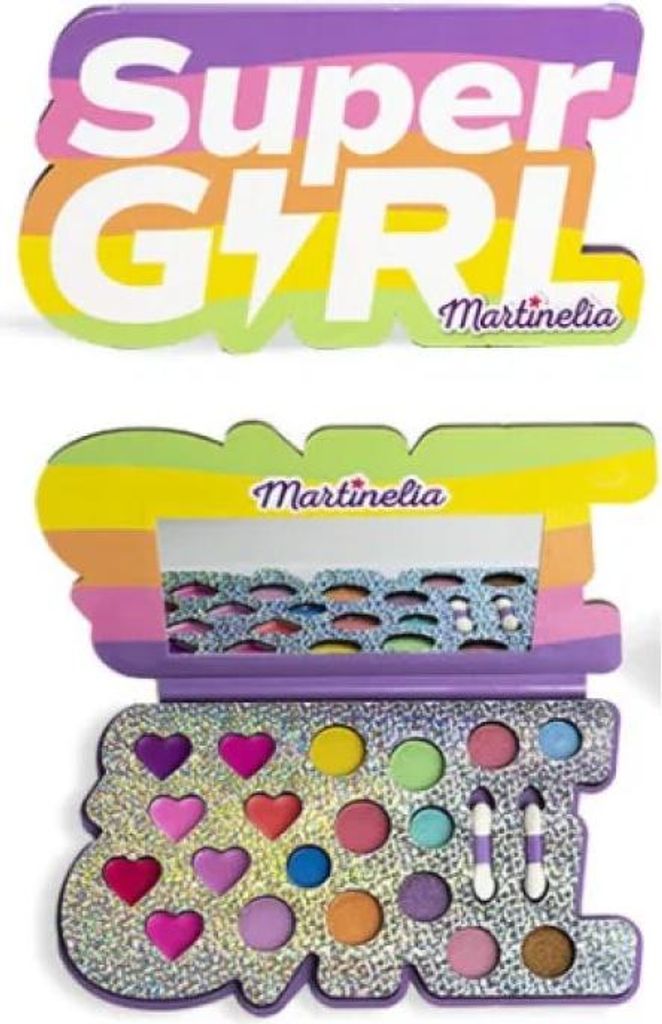 Super Girl Make-up-Palette fü r Kinder mit Applikator, 2 Stü ck