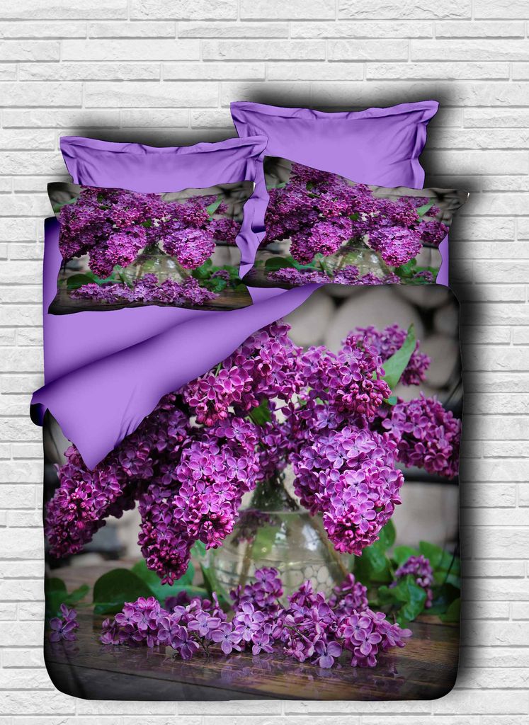 L'Essentiel Linge de Maison, Adal- PRL6123, Violett, Bettdecken, Oberseite der Bettdecke und Kissenbezug: 100% Polyestermikrosatin