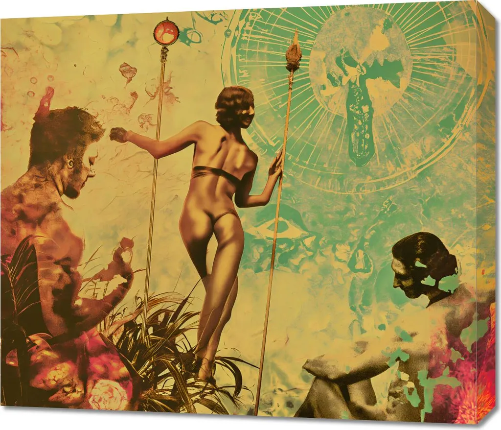 Habillez vos murs vides avec l'Image 70x60 cm Synthèse avec le monde