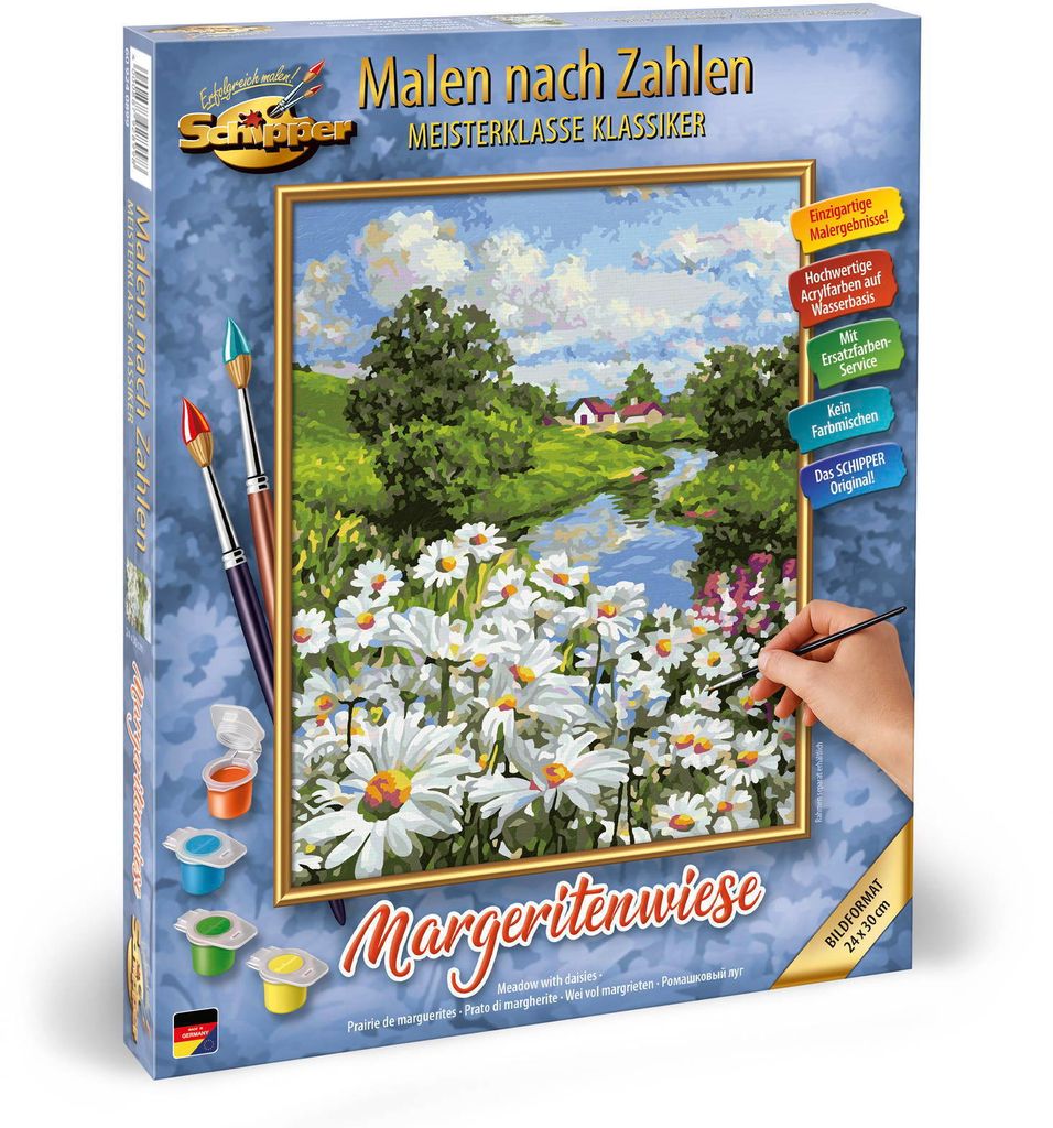 Schipper Malen nach Zahlen Master Class Classic 24x30cm Margeritenwiese 609240899