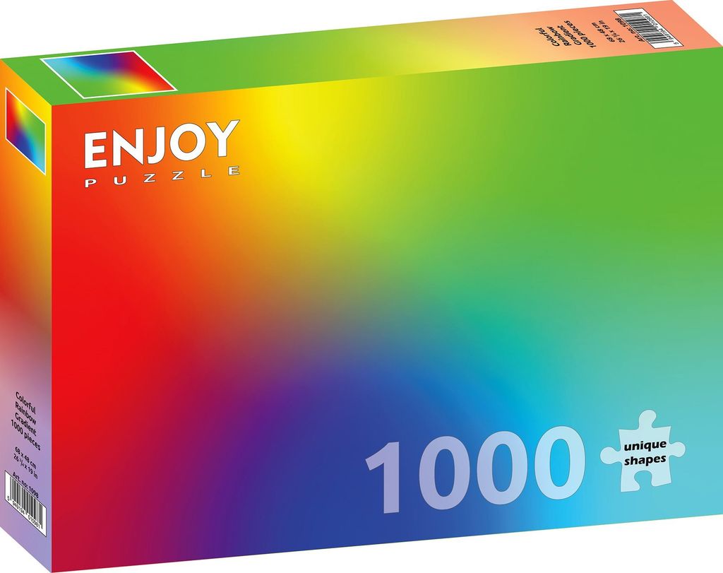 ENJOY Puzzle Bunter Regenbogen Farbverlauf 1000 Teile Produktbild 