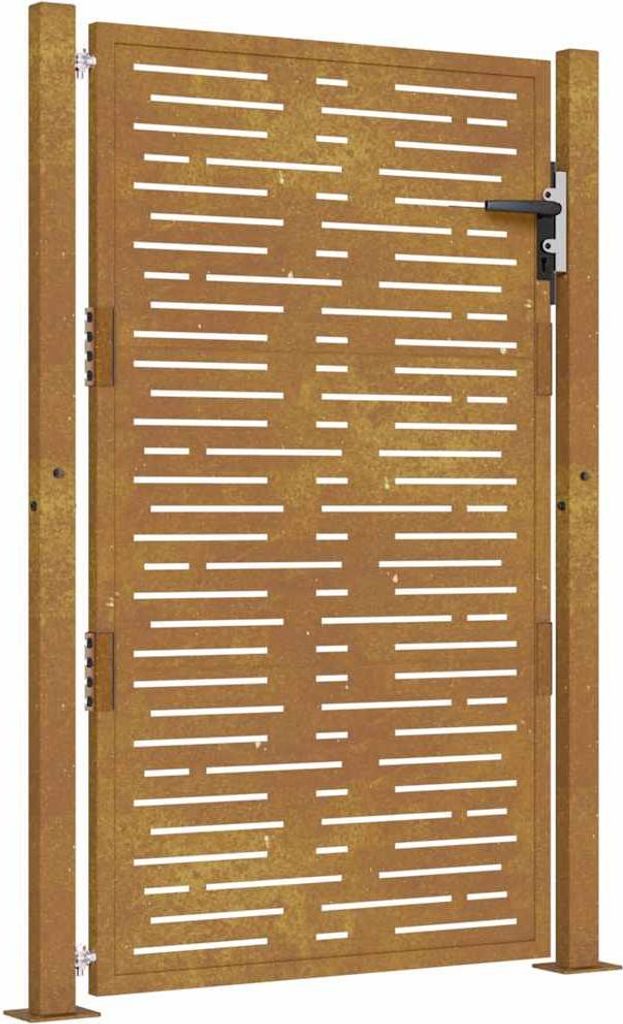vidaXL Gartentor 100x125 cm Cortenstahl Quadratisches Design
