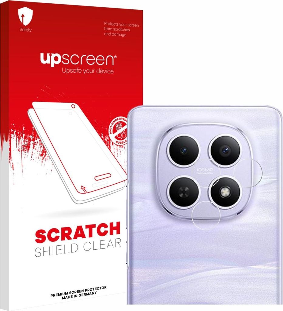 upscreen Schutzfolie für Xiaomi Redmi Note 15 4G (NUR Kamera) Displayschutz Displayschutzfolie Folie Klar Transparent