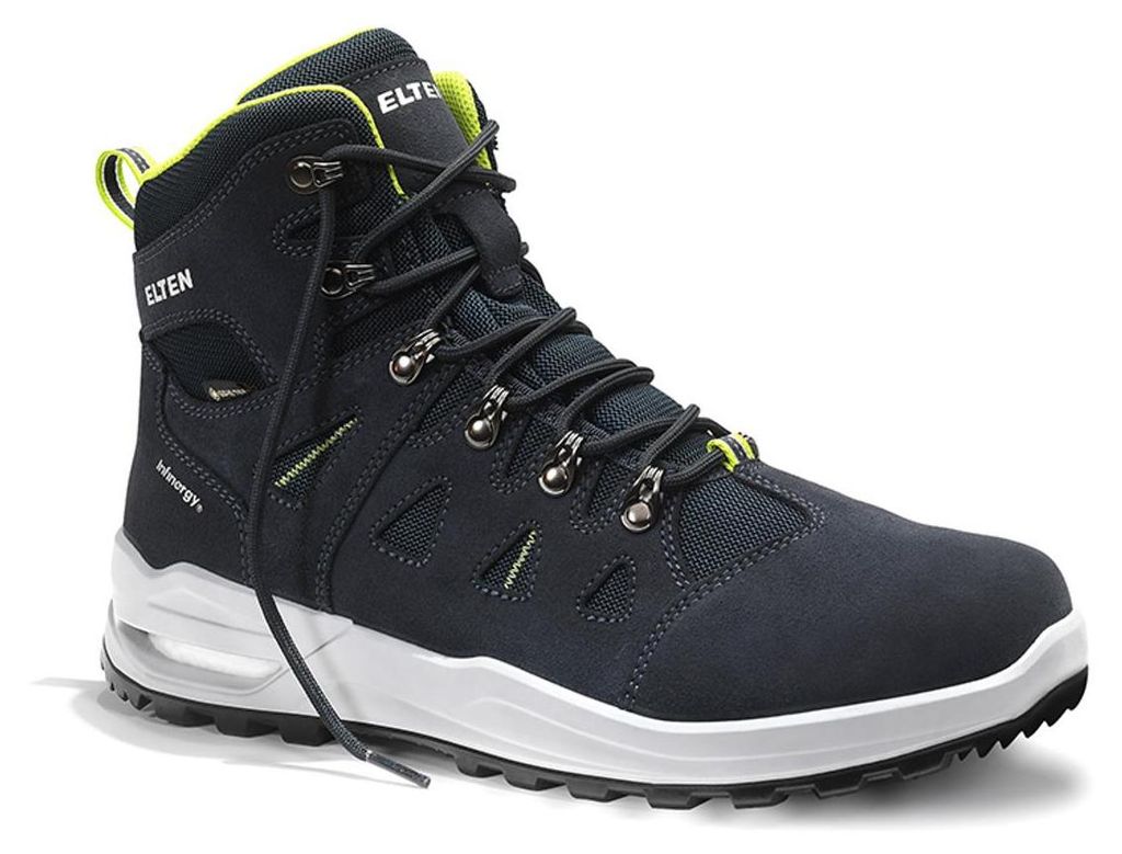 Berufsstiefel RILEY XXF GTX blue-lime Mid ESD O2 WR CI, Gr. 43