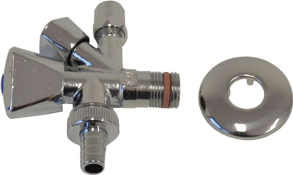 Kombi-Eckventil, 17,2 mm (3/8") selbstdichtend Produktbild 1