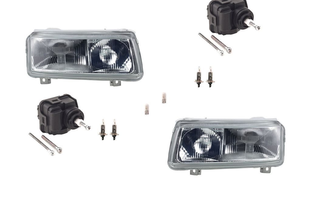 Johns, Scheinwerfer passend für VW Passat 94 35I 93-96 Leuchtmittel Li Re m. Stellmotor 1H0941295E 1H0941295C 4A0941295 3A0941017 3A0941018