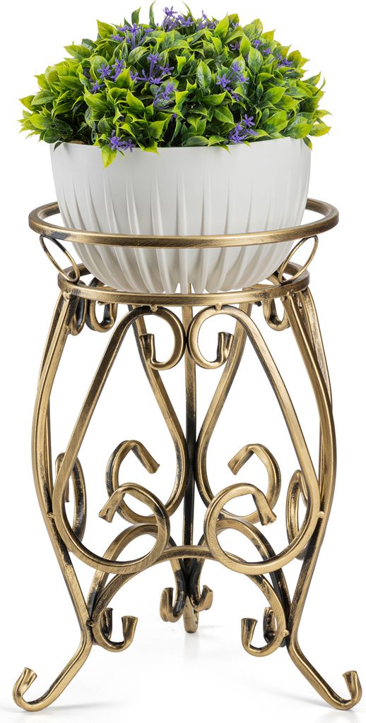 Kwietnik metalowy Fiorina złoty 31x28x44,5 cm stojak na Zdjęcie produktu 