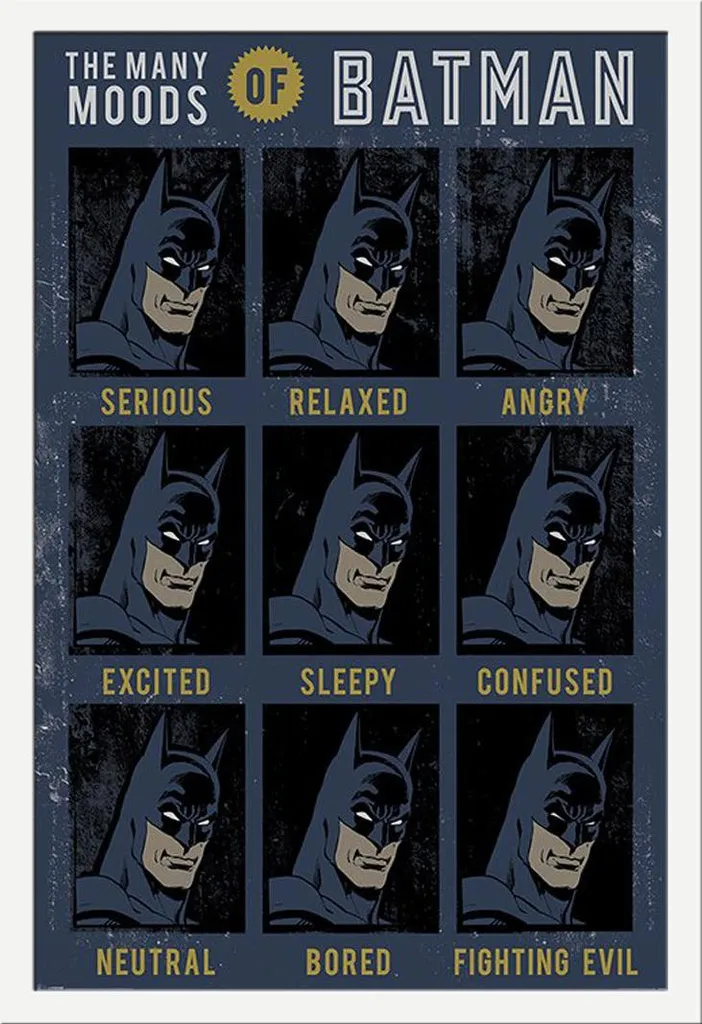 Offerta Set Batman: Poster DC Originals 61x91 + Cornice Shinsuke MDF