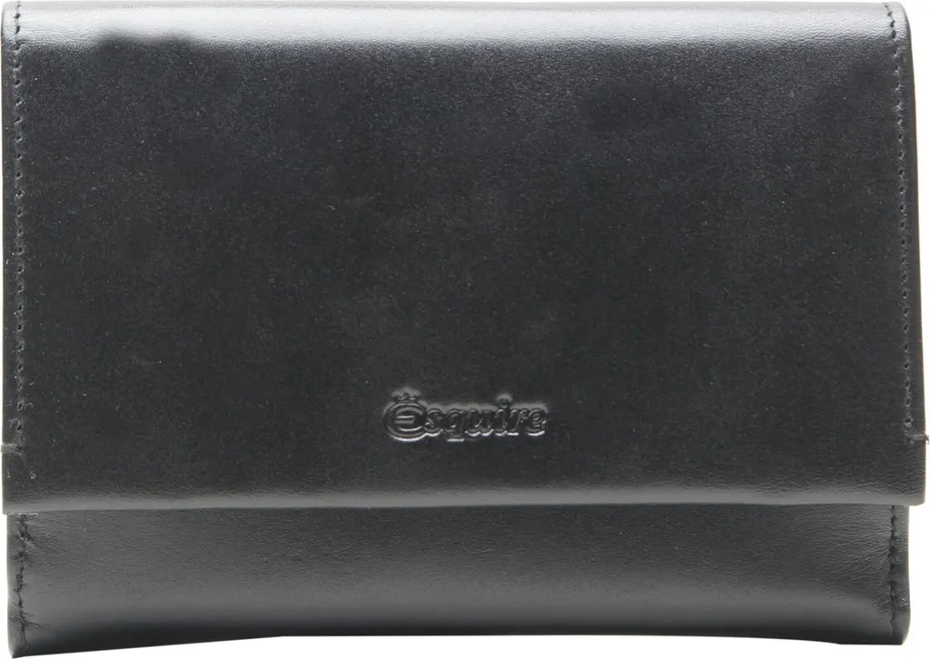 Esquire New Silk Wallet Black - Portafoglio RFID con Card-Safe