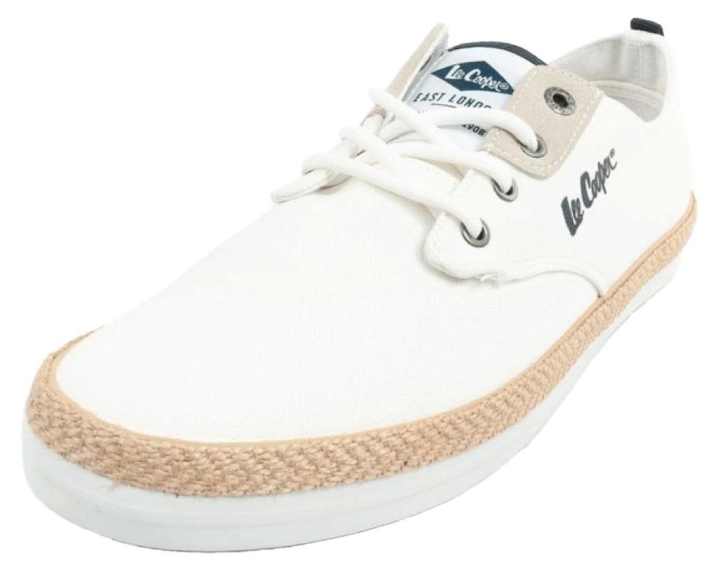 Lee Cooper - Sneaker für Herren, Zum Schnüren PP11556 (42 EU) (Weiß)