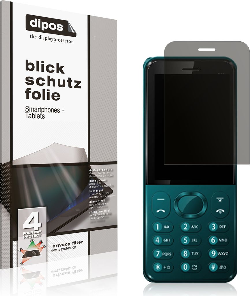 Blickschutzfolie für Benco P27 matt Schutzfolie Folie Display Schutz dipos