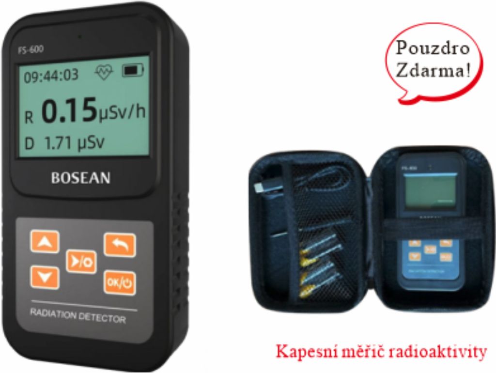 Geigerov merač Bosean FS-600 Detektor žiarenia Dozimetrický Obrázok produktu 7