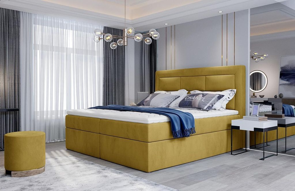 Boxspringbett Vivre Bonellfederkern inkl. Topper 140x200-160x200-180x200