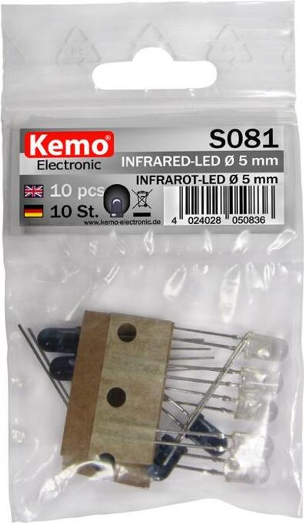 Infrarot-LED Ø 5mm ca. 10 Stück