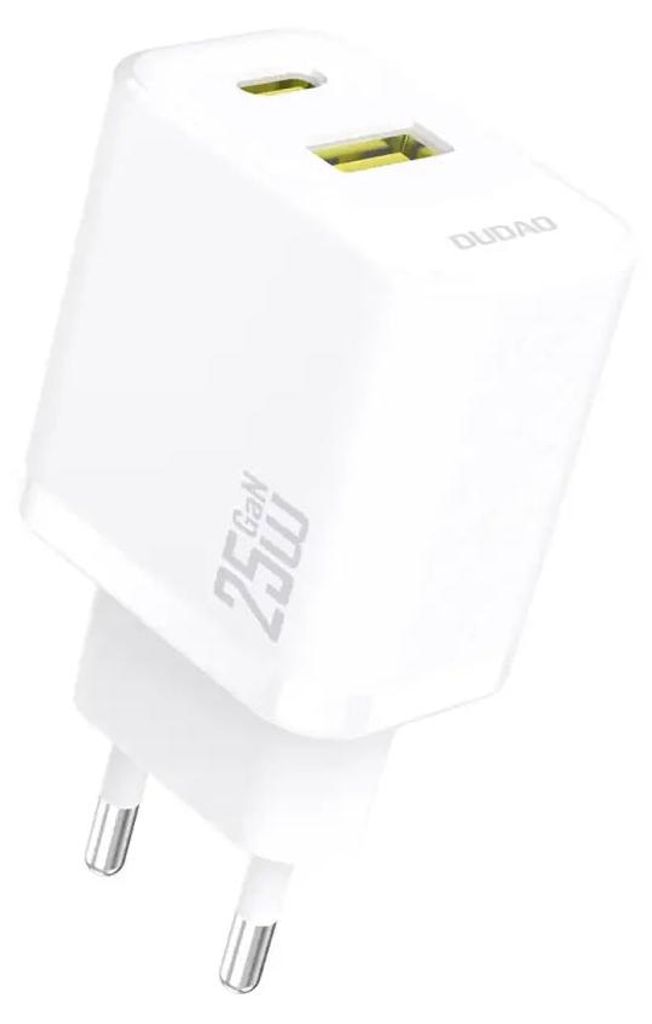 DUDAO Dudao A26TEU Adapter 25Watt GaN 1xUSB-C 1xUSB-A Hvid Obrázok produktu 
