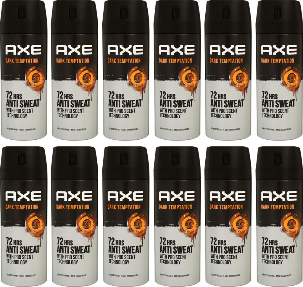 AXE DARK TEMPTATION BODY SPRAY 150 ML ( Pack 6